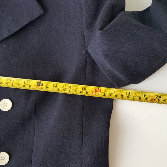 A.P.C ! 100% Virgin Wool DARK NAVY BLAZER  (EU/34) - Picture 6 of 8